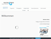 Tablet Screenshot of kultur-kreis-wb.ch